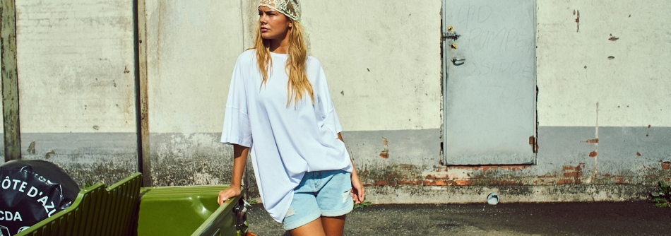 Denim shorts