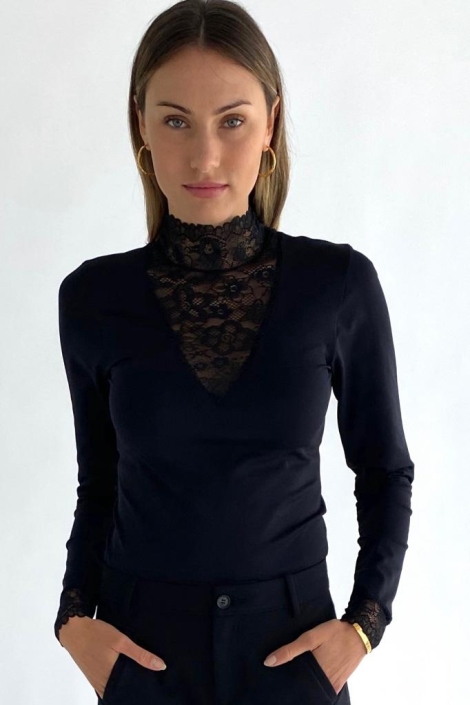 Minus zwarte dames t-shirt | 