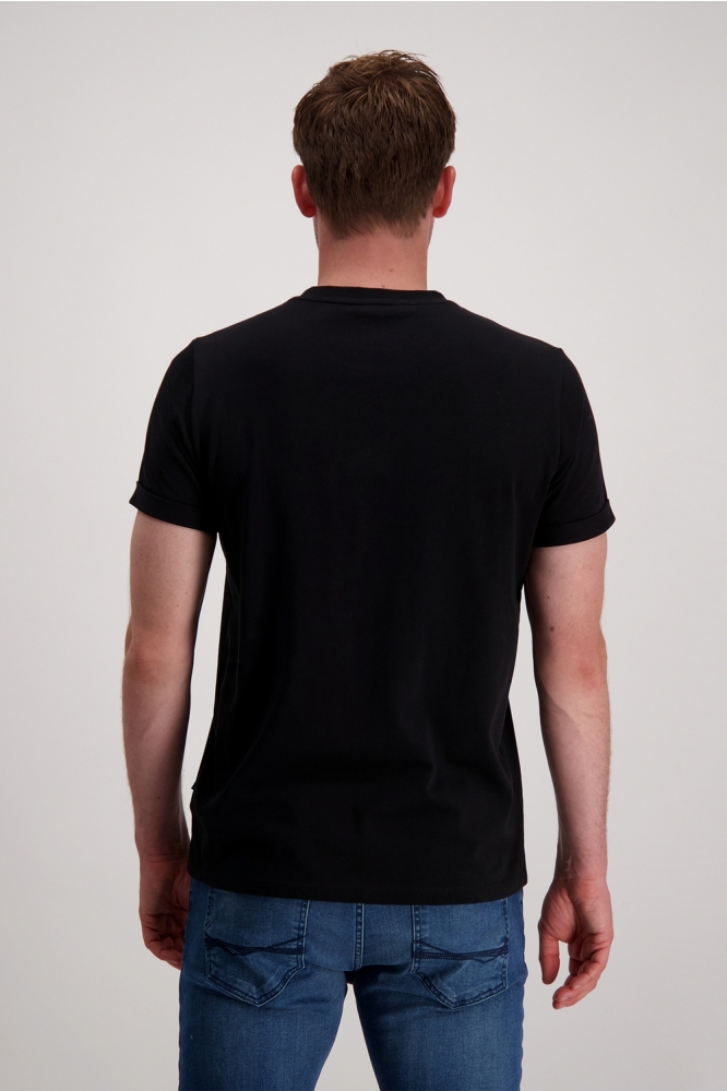 Cars zwarte heren t-shirt | Model achteraanzicht