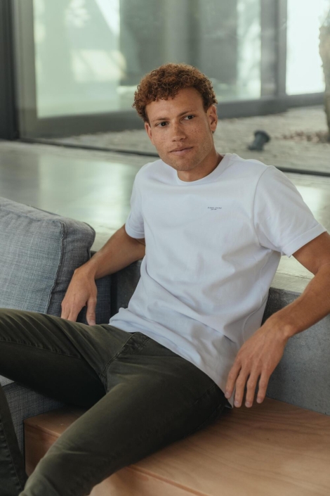 Cars witte heren t-shirt | Sfeerbeeld, In situatie