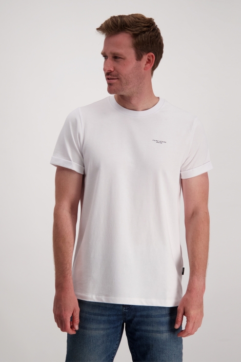 Cars witte heren t-shirt | Model vooraanzicht