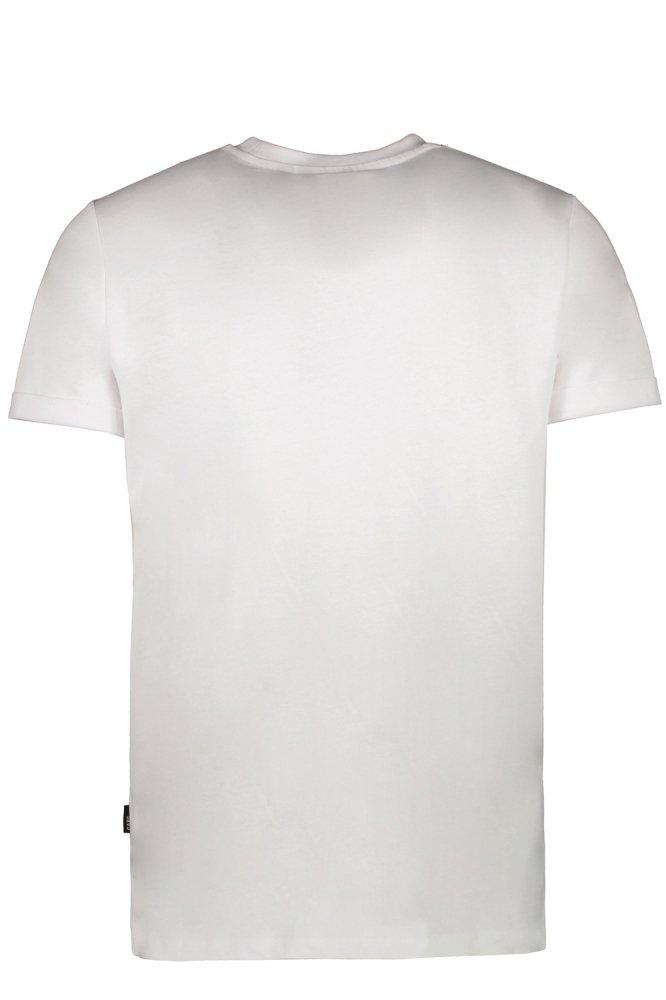 Cars witte heren t-shirt | Achteraanzicht