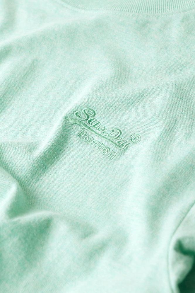 Superdry groene heren t-shirt | Close up