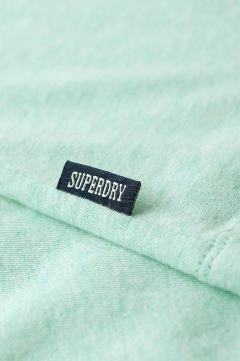 Superdry groene heren t-shirt | Close up