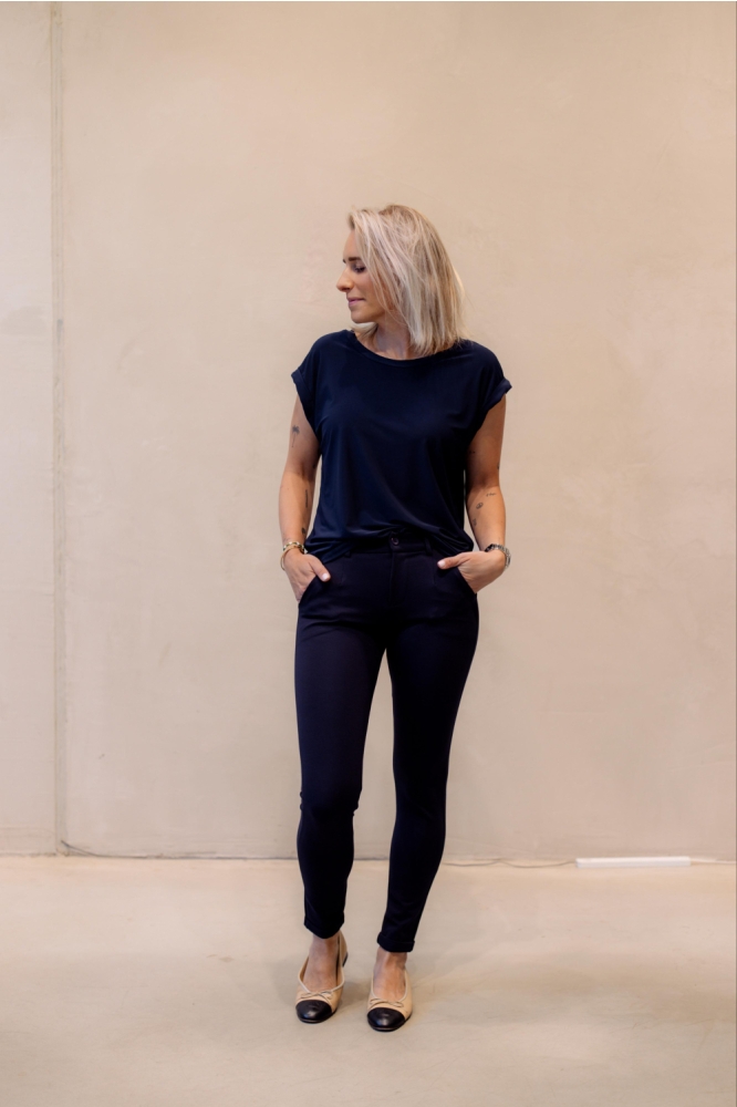 SisterS point blauwe dames t-shirt | Model