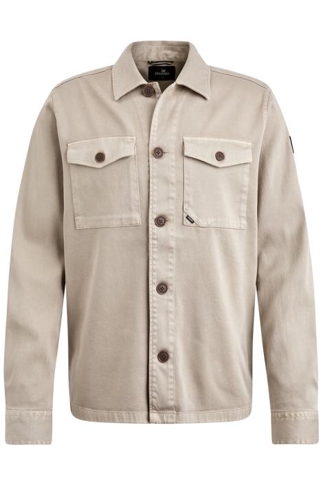 Vanguard beige heren overhemd | Vooraanzicht