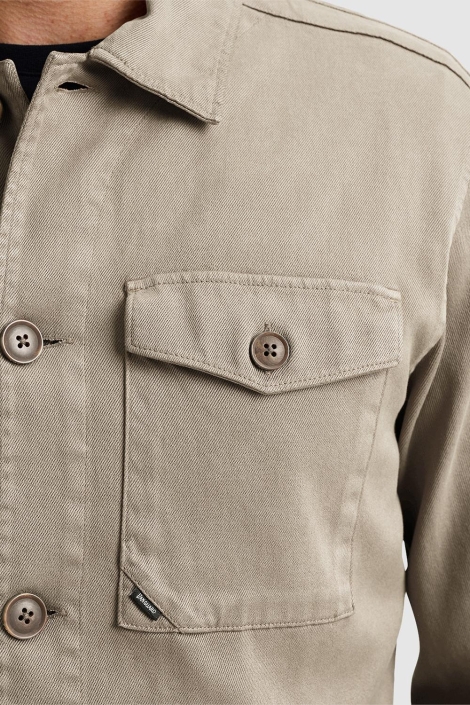 Vanguard beige heren overhemd | Close up