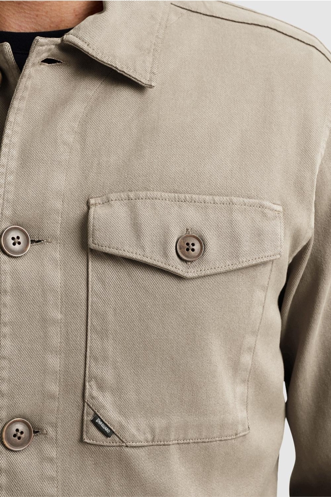 Vanguard beige heren overhemd | Close up