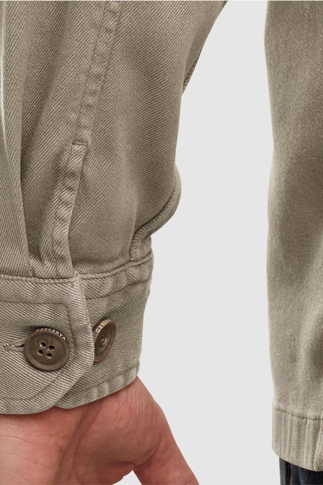 Vanguard beige heren overhemd | Close up