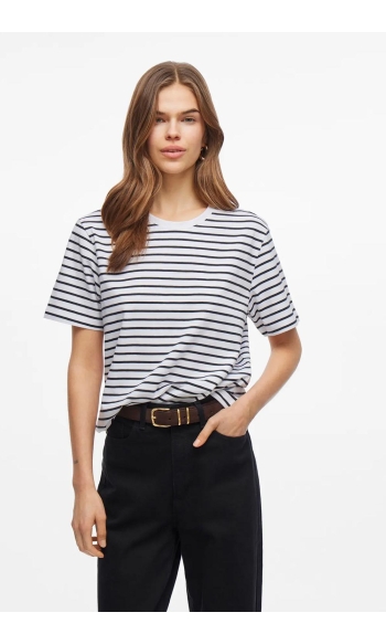 VINORA S/S YD T-SHIRT - NOOS 14107264 BLACK BEAUTY/OPT 2 BRIG