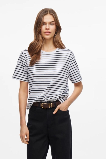 Vila VINORA S/S YD T-SHIRT - NOOS 14107264 BLACK BEAUTY/OPT 2 BRIG