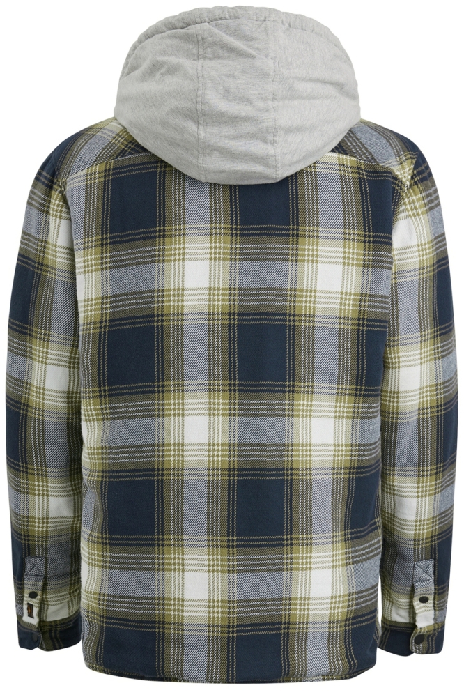 PME legend blauwe heren overhemd | Achteraanzicht