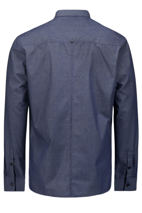 NO-EXCESS blauwe heren overhemd | Achteraanzicht