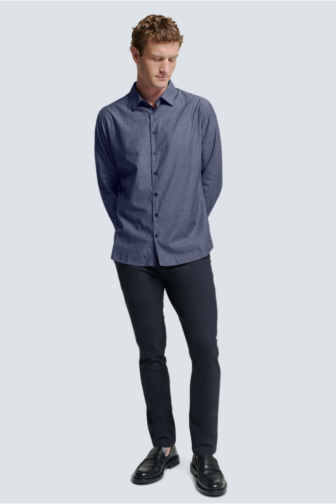 NO-EXCESS blauwe heren overhemd | Model