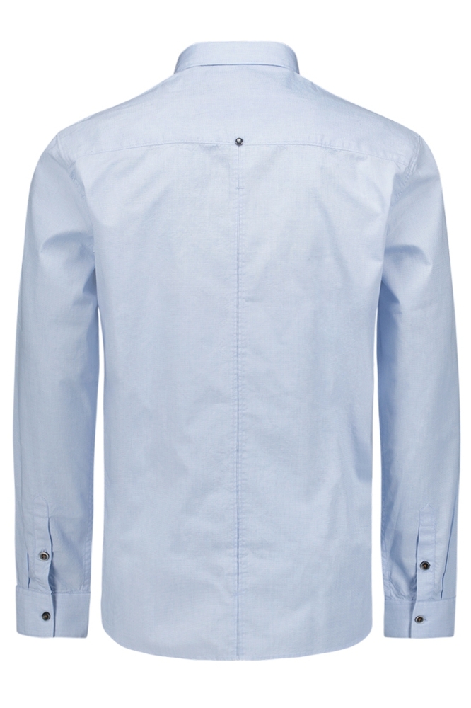 NO-EXCESS blauwe heren overhemd | Achteraanzicht