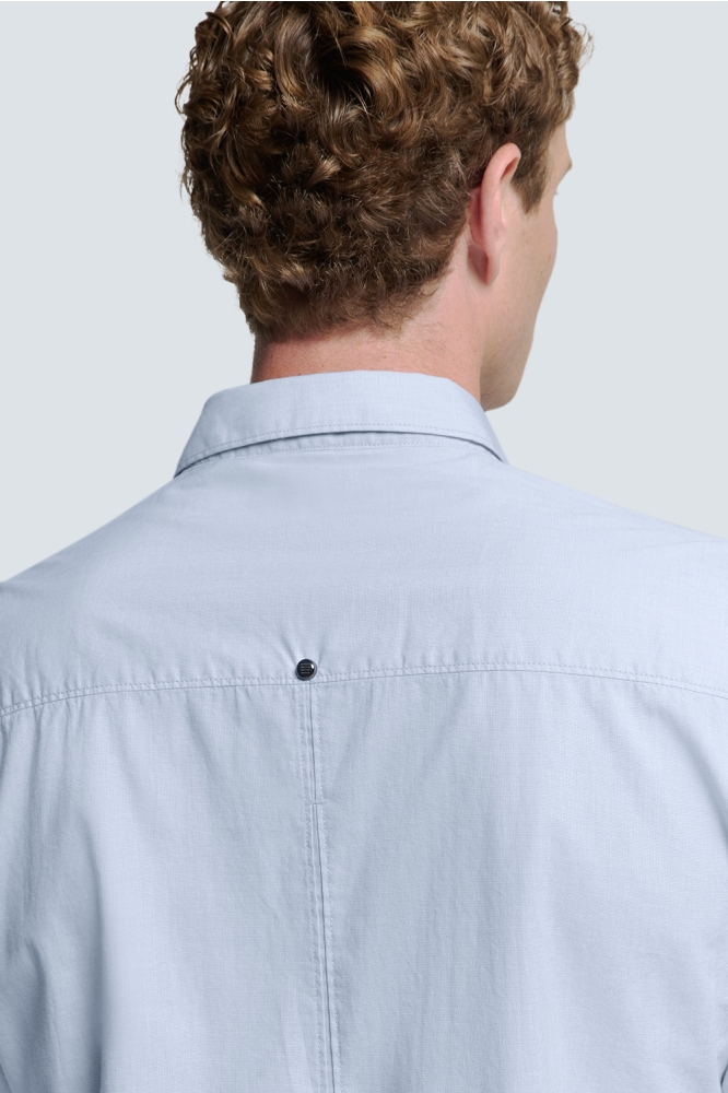 NO-EXCESS blauwe heren overhemd | Close up