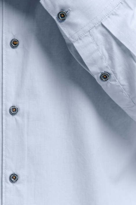 NO-EXCESS blauwe heren overhemd | Close up