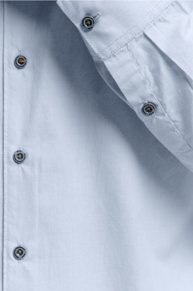 NO-EXCESS blauwe heren overhemd | Close up