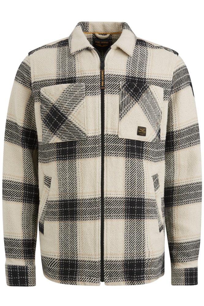 PME legend beige heren overhemd | Vooraanzicht