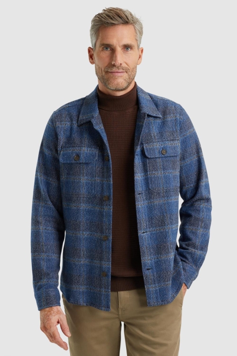 Vanguard blauwe heren overhemd | Model vooraanzicht