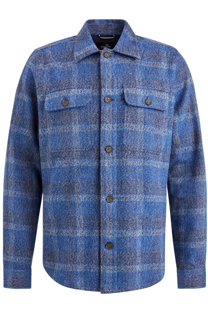 Vanguard blauwe heren overhemd | Vooraanzicht