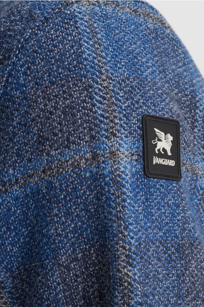 Vanguard blauwe heren overhemd | Close up
