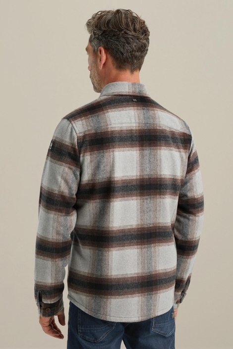 Vanguard grijze heren overhemd | Model achteraanzicht