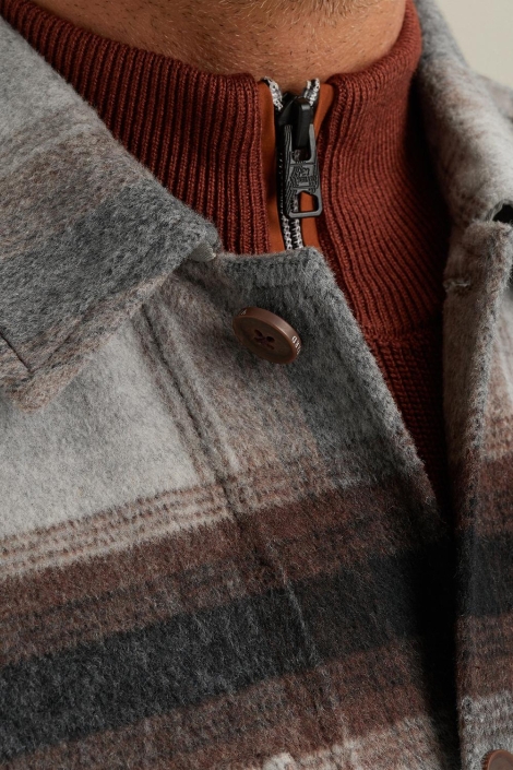 Vanguard grijze heren overhemd | Close up