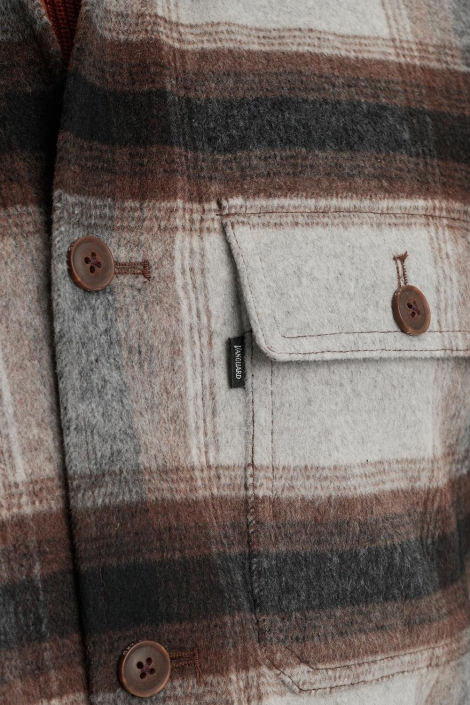 Vanguard grijze heren overhemd | Close up