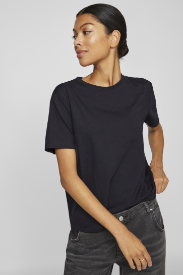 Vila vinora s/s t-shirt - noos Zwart