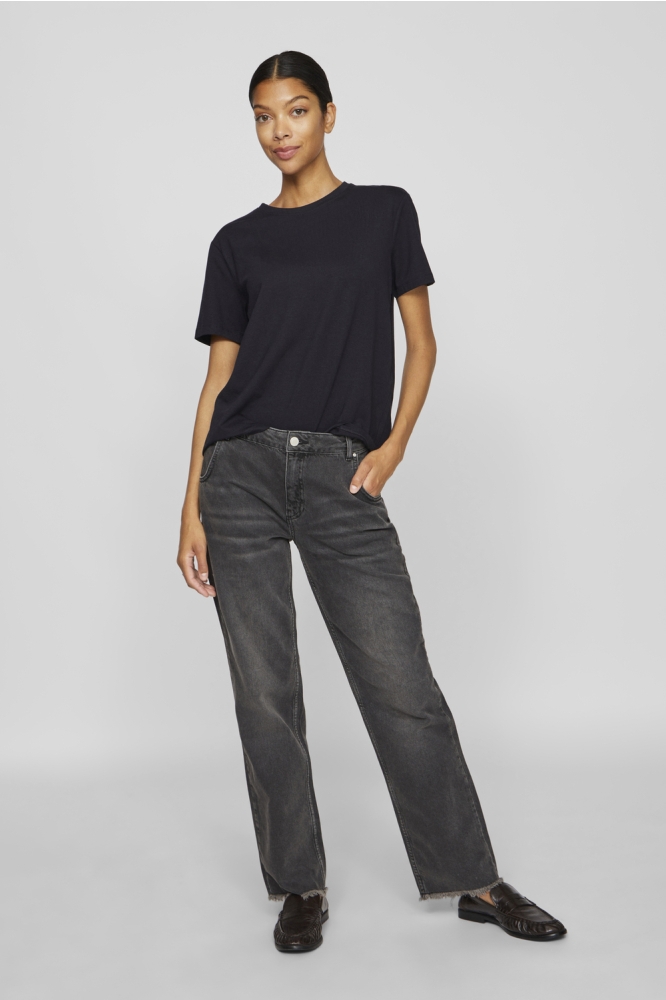 Vila zwarte dames t-shirt | Model