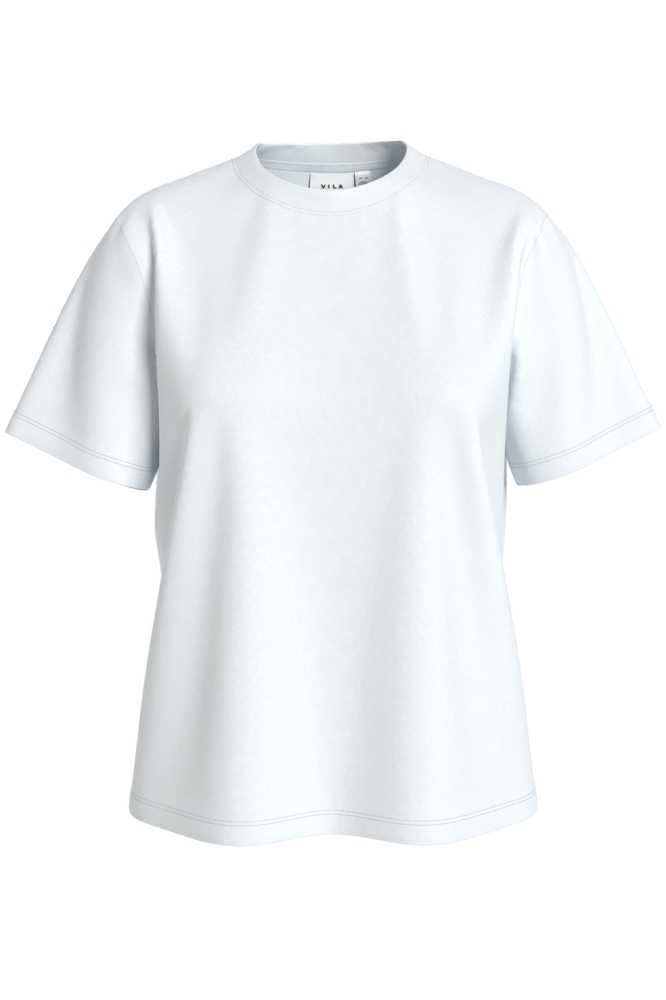 Vila witte dames t-shirt | Vooraanzicht