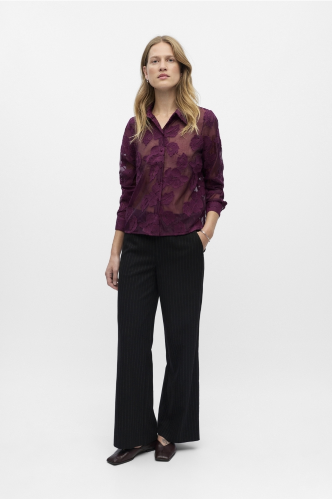 Object paarse dames blouse | Model