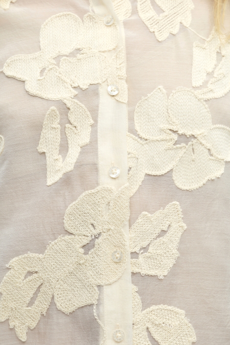 Object beige dames blouse | Kleurstaal