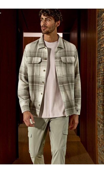 SHIRT JACKET MET RUITPATROON CSI2502210 7165