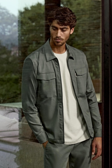 Cast Iron SHIRT JACKET MET RITSSLUITING CSI2502211 6495