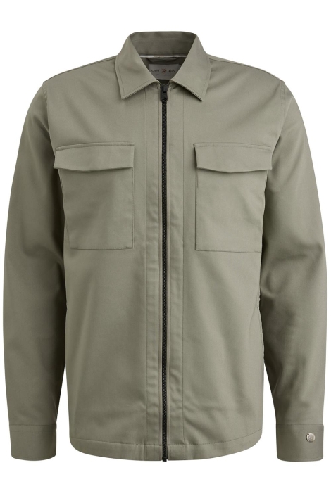 Cast Iron groene heren overhemd | Vooraanzicht