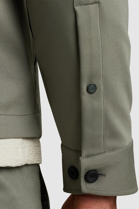 Cast Iron groene heren overhemd | Close up