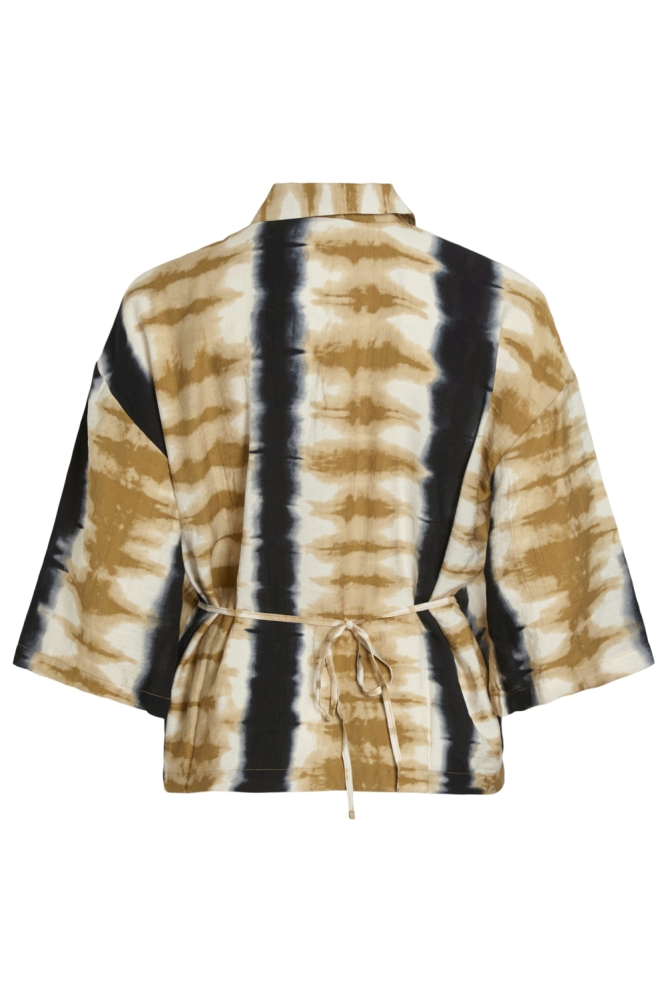 Vila beige dames blouse | Achteraanzicht