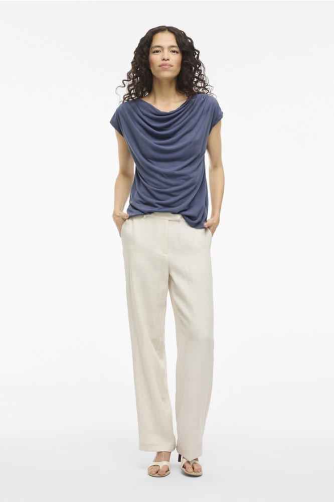 Vila blauwe dames t-shirt | Model