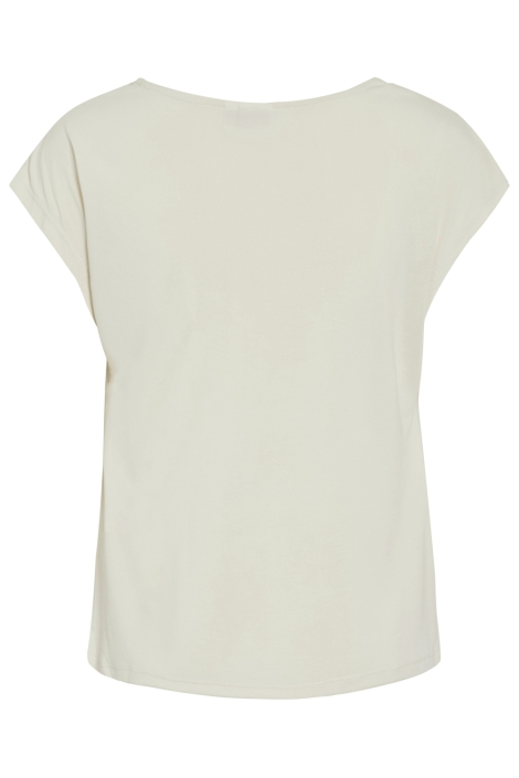 Vila beige dames t-shirt | Achteraanzicht