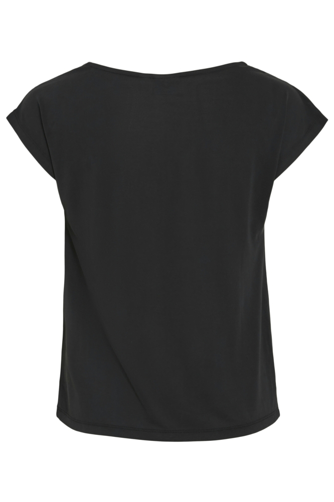 Vila zwarte dames t-shirt | Achteraanzicht
