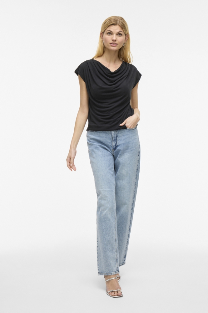 Vila zwarte dames t-shirt | Model