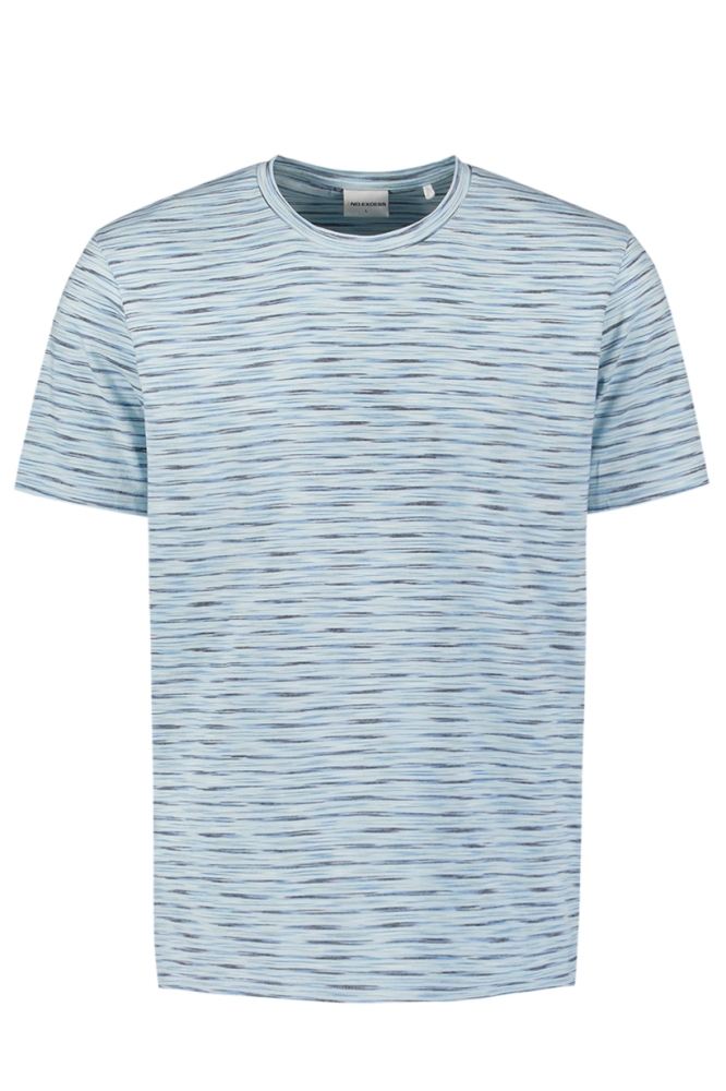NO-EXCESS blauwe heren t-shirt | Vooraanzicht