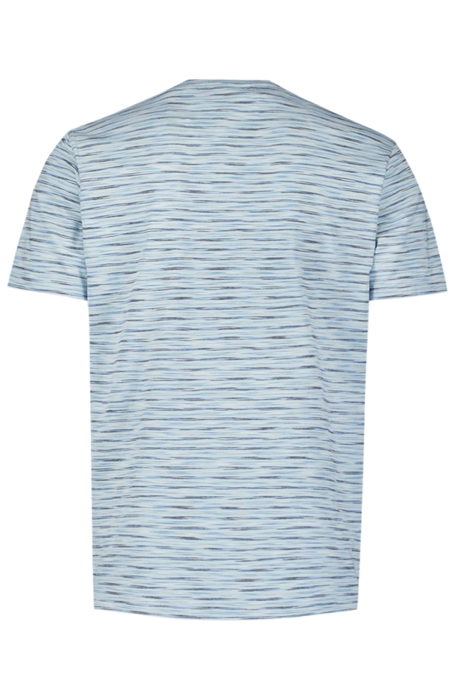 NO-EXCESS blauwe heren t-shirt | Achteraanzicht