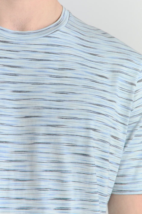 NO-EXCESS blauwe heren t-shirt | Kleurstaal