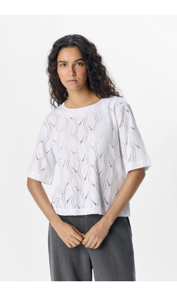 OBJAVA 2/4 LO O-NECK TOP NOOS 23045695 White