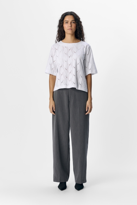 Object witte dames t-shirt | Model