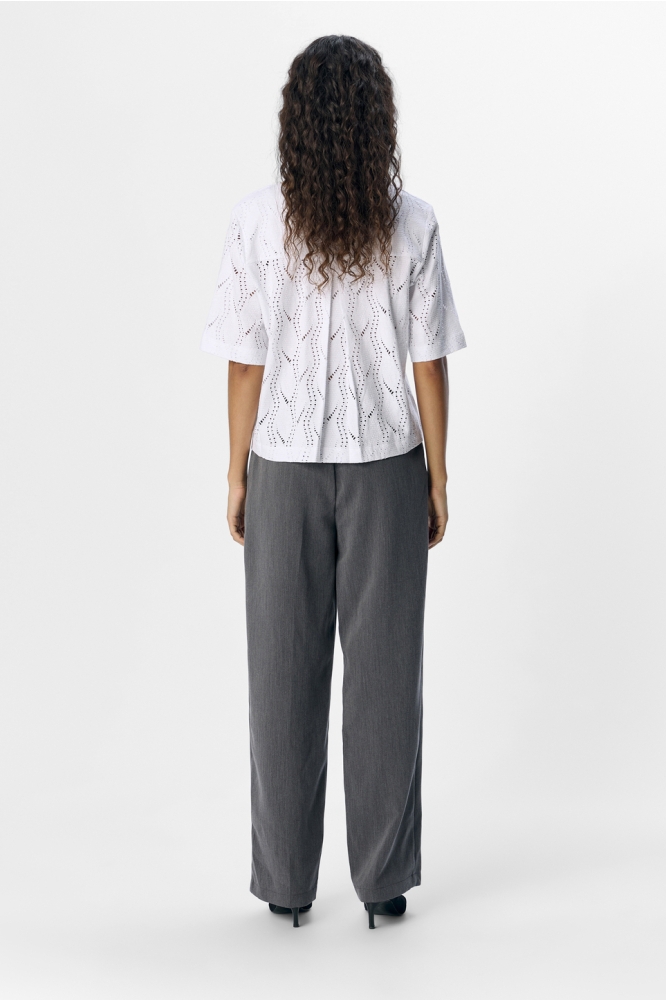 Object witte dames t-shirt | Model achteraanzicht