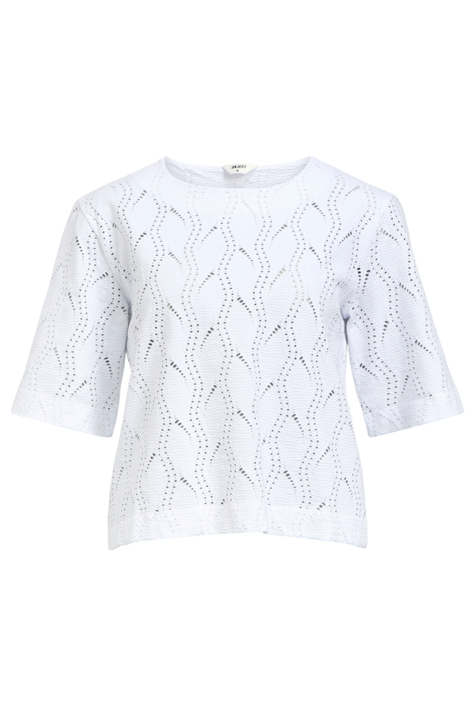 Object witte dames t-shirt | Vooraanzicht
